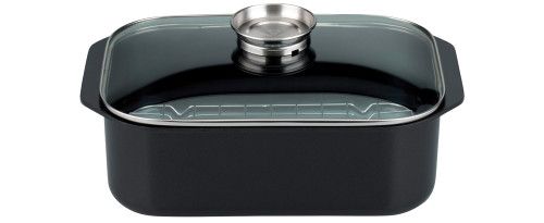 ELO Pure Trend Induction - Rechteckbräter mit Glasdeckel und Aromaknopf
