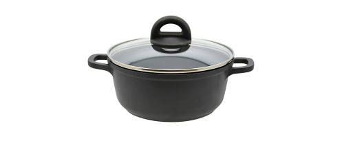 Black - Kochtopf mit Glasdeckel