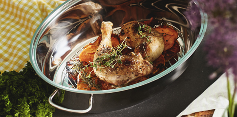 Stainless steel roaster